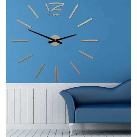 Nowoczesny zegar ścienny, zegar ścienny drewniany, sklejka