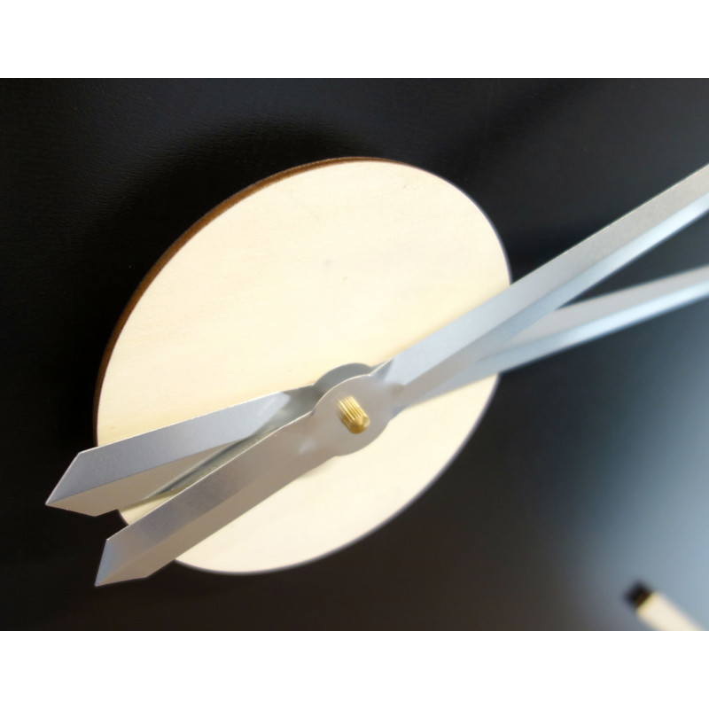 Nowoczesny zegar ścienny, zegar ścienny wykonany z drewna, sklejki