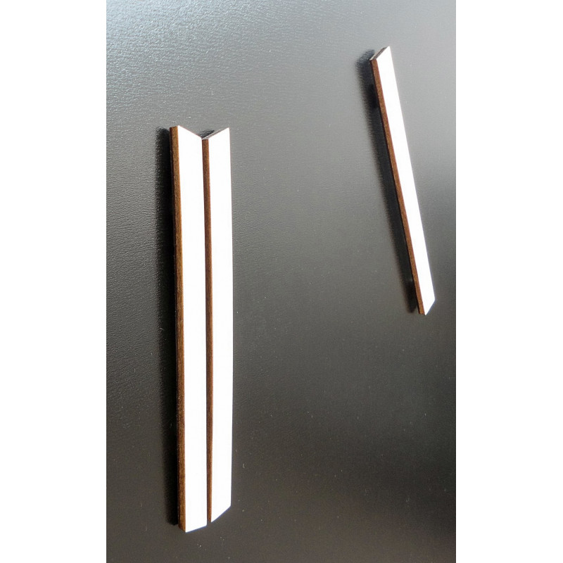 Nowoczesny zegar ścienny, zegar ścienny wykonany z drewna, sklejki