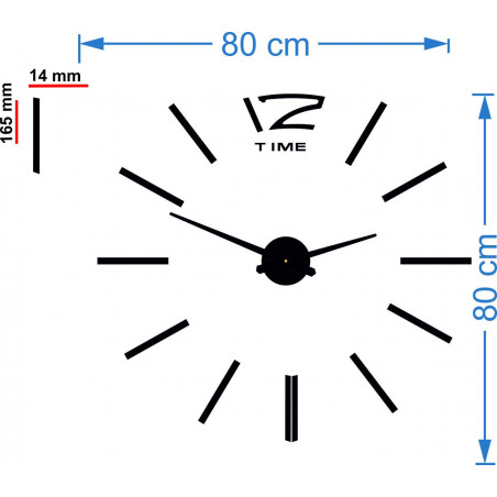 Nowoczesny zegar ścienny, zegar ścienny drewniany, sklejka