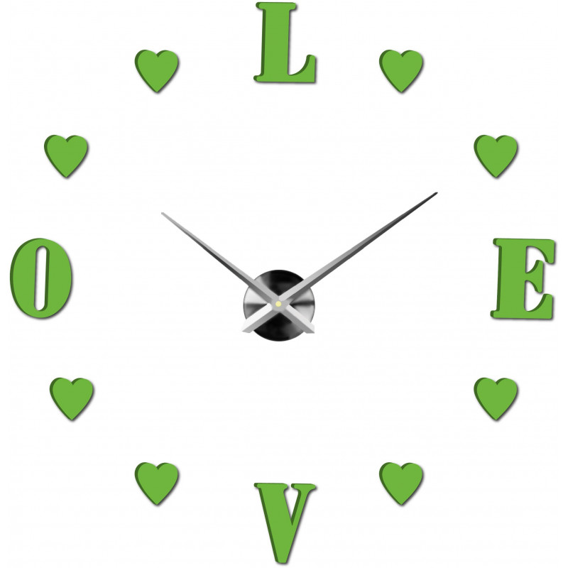 Samoprzylepny zegar ścienny, luksusowy zegar na stencie, zegar plastikowy