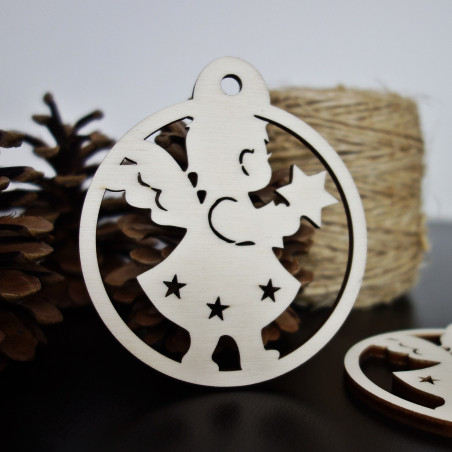 Ozdoby świąteczne z drewna, wymiary: 79x90 mm Ozdoby świąteczne z drewna, wymiary: 79x90 mm