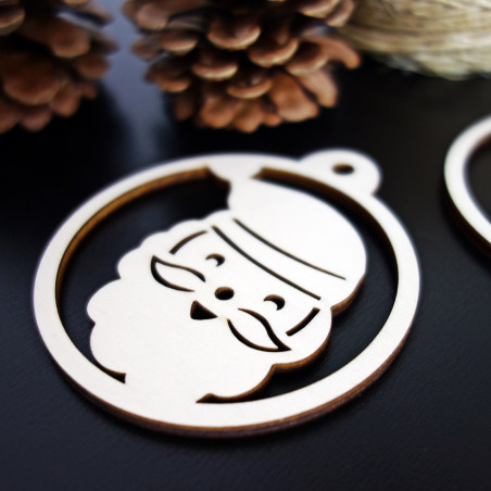 Ozdoba świąteczna - Mikołaj, wymiary: 79x90 mm Ozdoba świąteczna - Mikołaj, wymiary: 79x90 mm