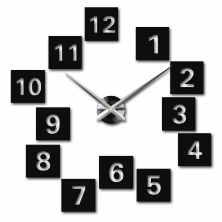 Samoprzylepny zegar ścienny, luksusowy zegar na stencie, zegar plastikowy Samoprzylepny zegar ścienny, luksusowy zegar na stencie, zegar plastikowy