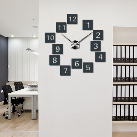 Samoprzylepny zegar ścienny, luksusowy zegar na stencie, zegar plastikowy Samoprzylepny zegar ścienny, luksusowy zegar na stencie, zegar plastikowy