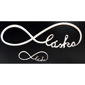 Drewniany napis. Wieczna miłość. Rozmiar: 500 x 164 mm 2