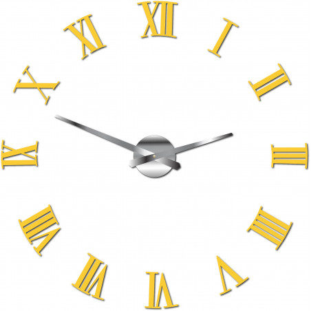Samoprzylepny zegar ścienny rzymski 2D z pleksi Samoprzylepny zegar ścienny rzymski 2D z pleksi