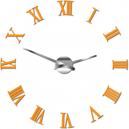 Samoprzylepny zegar ścienny rzymski 2D z pleksi Samoprzylepny zegar ścienny rzymski 2D z pleksi