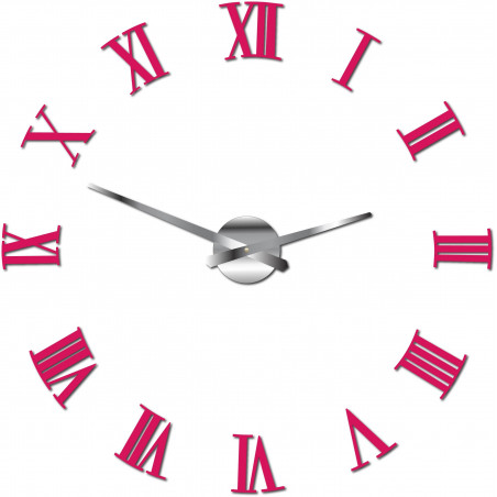 Samoprzylepny zegar ścienny rzymski 2D z pleksi Samoprzylepny zegar ścienny rzymski 2D z pleksi