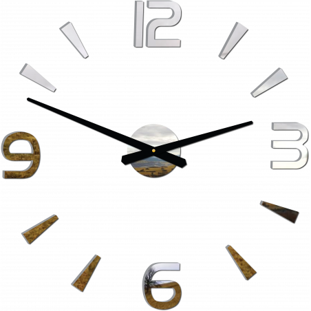 Nowoczesny zegar ścienny samoprzylepny Stor 2D pleksi Nowoczesny zegar ścienny samoprzylepny Stor 2D pleksi