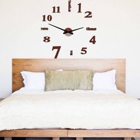 Nowoczesny zegar ścienny siedem 2D pleksi LUSTRO Nowoczesny zegar ścienny siedem 2D pleksi LUSTRO