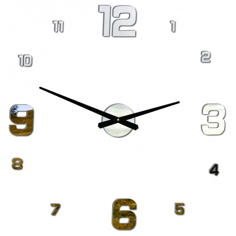 Nowoczesny zegar ścienny JOLYI FOX Plexi