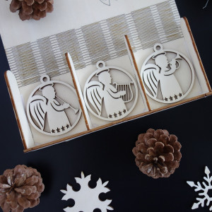 Zestaw ozdób choinkowych dla przyjemności, 1 zestaw-18 sztuk 2