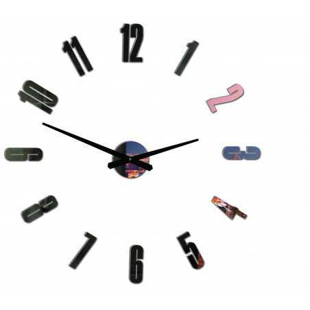 Nowoczesny zegar ścienny ARABSKI PLEXI Nowoczesny zegar ścienny ARABSKI PLEXI