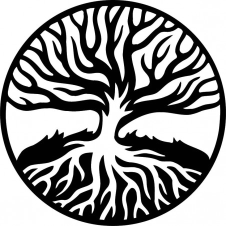 Nowoczesny obraz ze sklejki drewnianej ROOTS