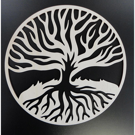 Nowoczesny obraz ze sklejki drewnianej ROOTS