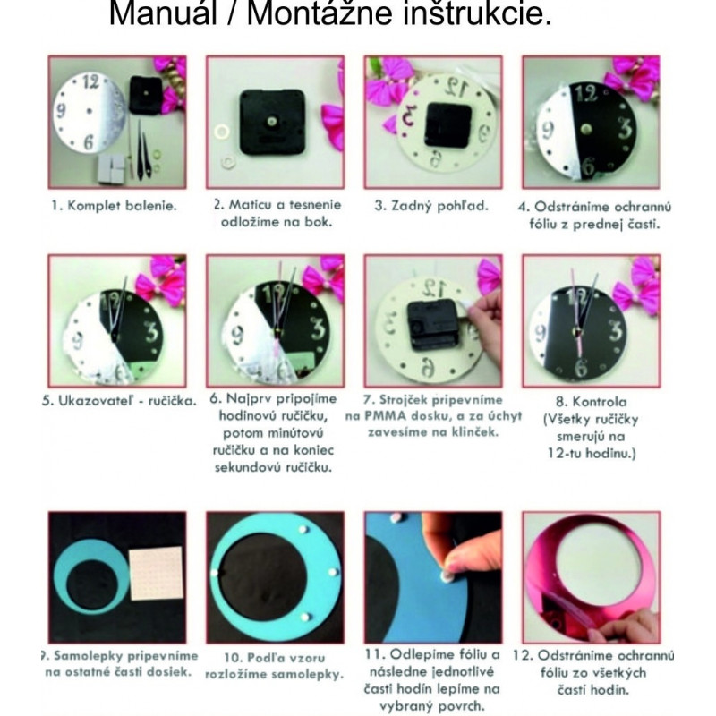 Zegar ścienny do salonu SWITCH