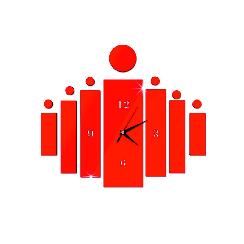 Samoprzylepny zegar ścienny HOJOKER DIY jako prezent