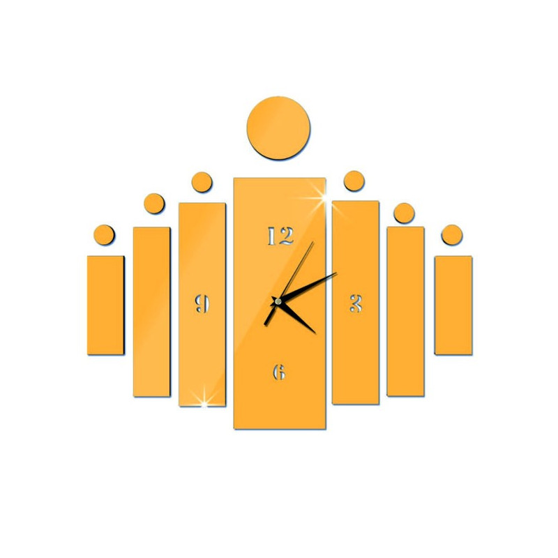 Zegar ścienny naklejany na prezent DIY HOJOKER