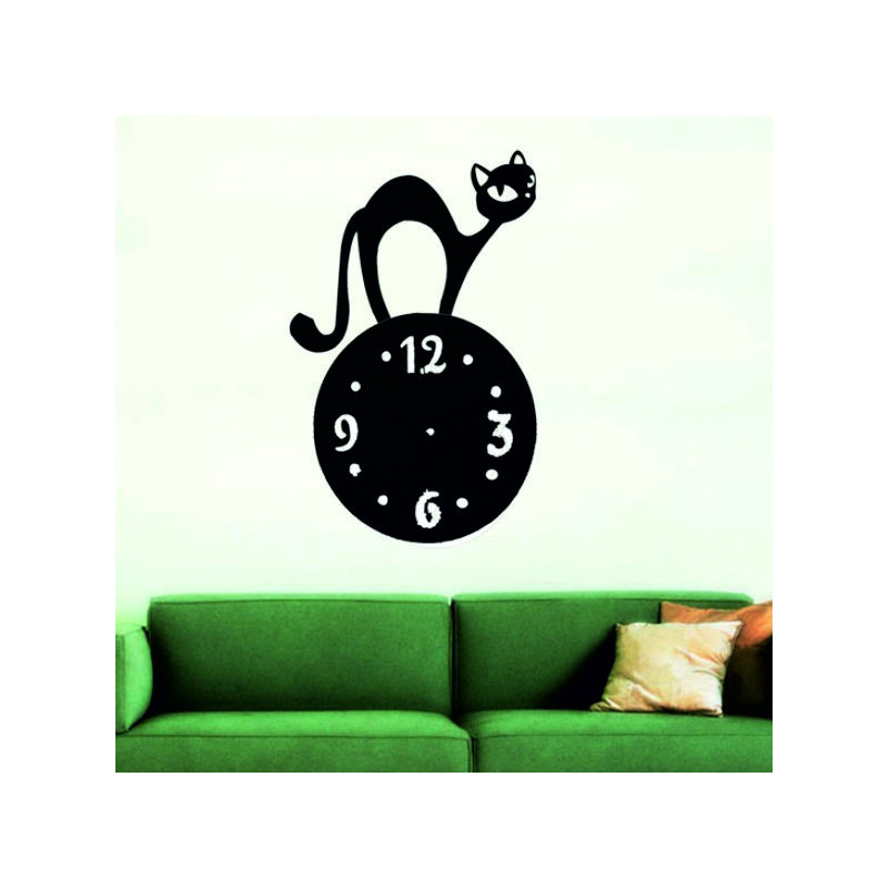 Zegar ścienny kot (lustro zegar na ścianie kota) SIMON