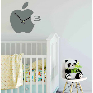 Zegar ścienny plastikowy w kuchni APPLE, 35x35 cm 2