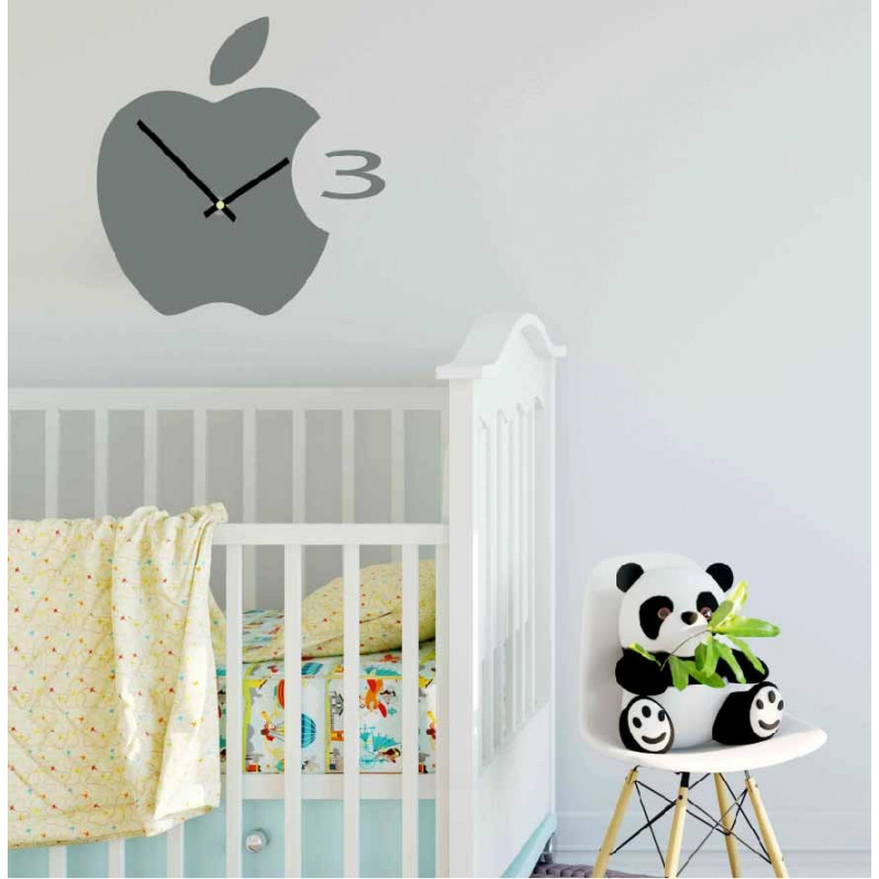 Zegar ścienny plastikowy w kuchni APPLE, 35x35 cm