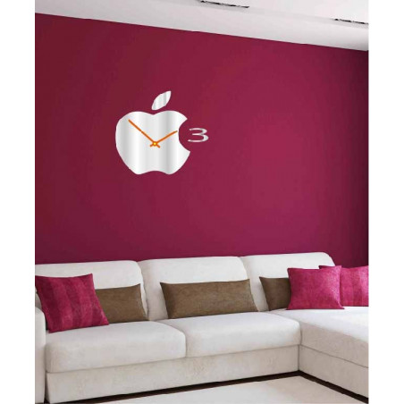 Zegar ścienny plastikowy w kuchni APPLE, 35x35 cm Zegar ścienny plastikowy w kuchni APPLE, 35x35 cm