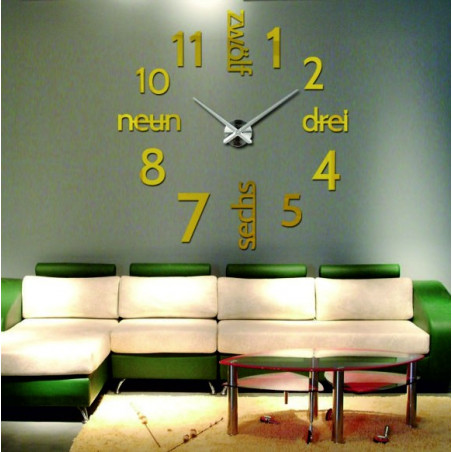 Nowoczesny zegar ścienny 3D DRIWAL DIY Nowoczesny zegar ścienny 3D DRIWAL DIY