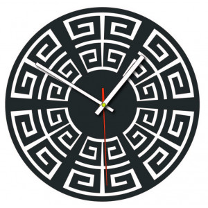 Zegar ścienny wykonany z drewna sklejkowego o gramaturze 4 mm KOLOR 2