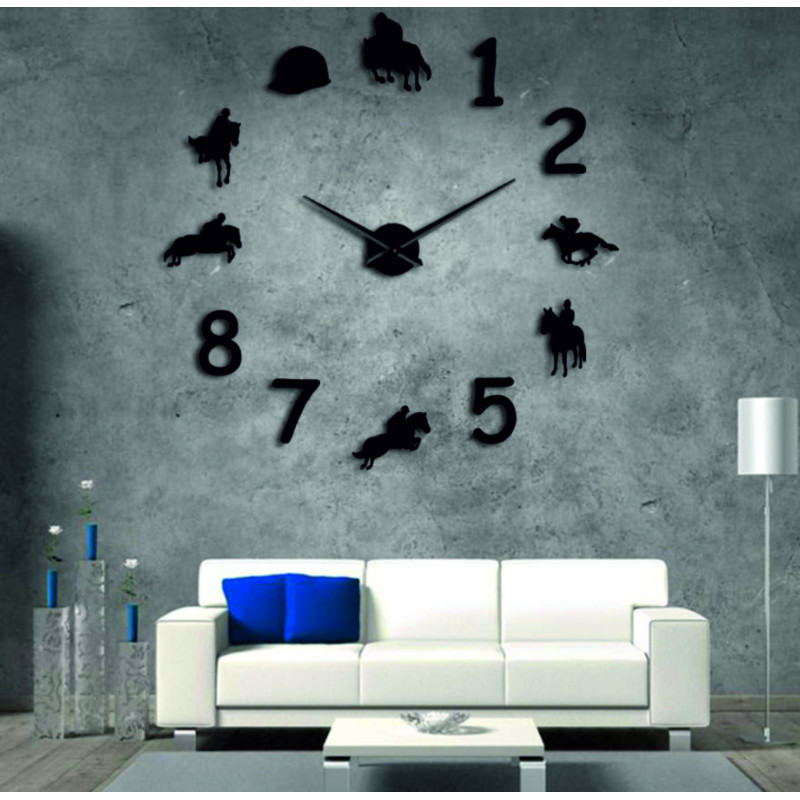 Zegar ścienny Rodeo Horse Rider 3D DIY HOME