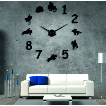 Zegar ścienny Rodeo Horse Rider 3D DIY HOME