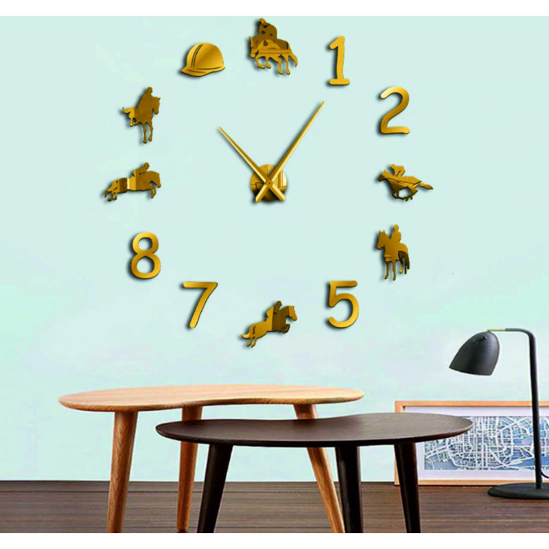 Zegar ścienny Rodeo Horse Rider 3D DIY HOME