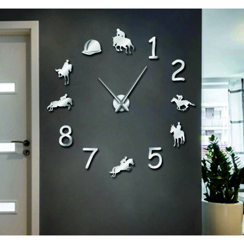 Zegar ścienny Rodeo Horse Rider 3D DIY HOME