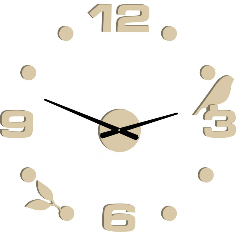 Samoprzylepny zegar ścienny z linii Pohoda