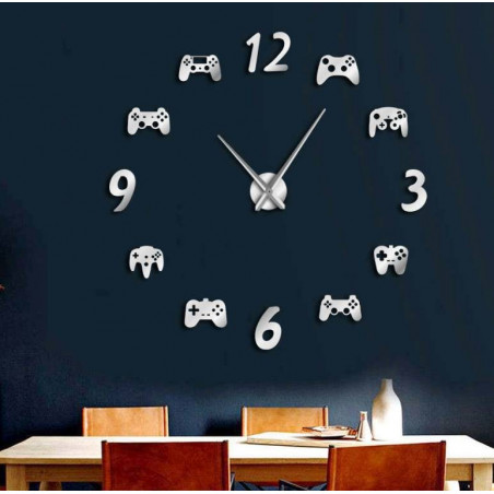 Zegar ścienny do gier wideo 3D DIY XXL Zegar ścienny do gier wideo 3D DIY XXL