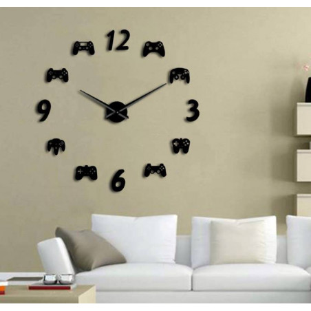 Zegar ścienny do gier wideo 3D DIY XXL Zegar ścienny do gier wideo 3D DIY XXL