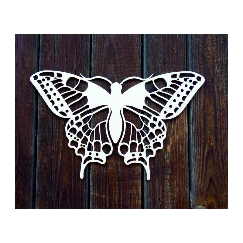 XLL 1100 X 647 mm Nocny motyl wyrzeźbiony ze sklejki drewnianej LEOPARTID