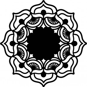 Róża życia uniosła się wokół drewnianego obrazu na sklejkowej ścianie MIREK 2