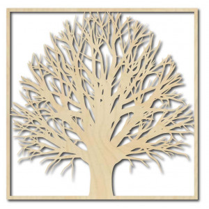 Drewniany obraz ściany drzewa z drzewa sklejki GEMER 2
