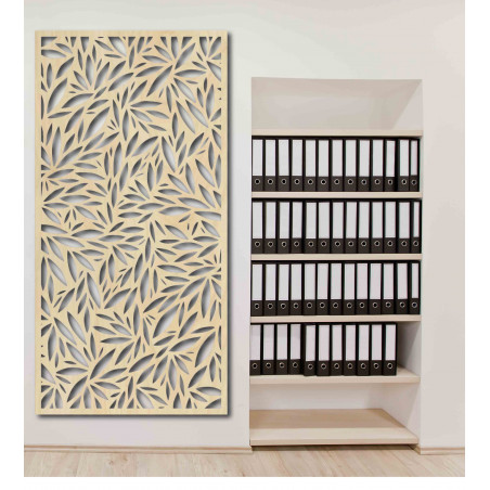 Malowidło ścienne ze sklejki drewnianej Topola JESIEŃ