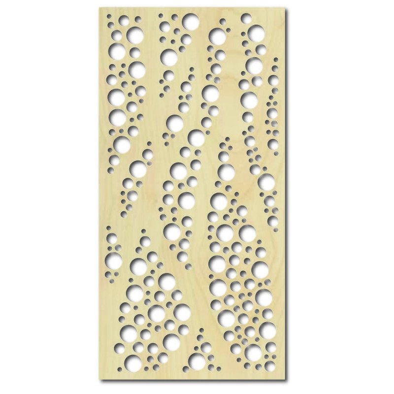 Malowidło ścienne ze sklejki drewnianej Topola OKRĄGŁE