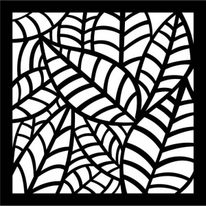 Malowidło ścienne wykonane z drewnianej sklejki, topolowa paproć 2