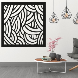 Malowidło ścienne do sypialni wykonane ze sklejki topolowej PAPAGACI