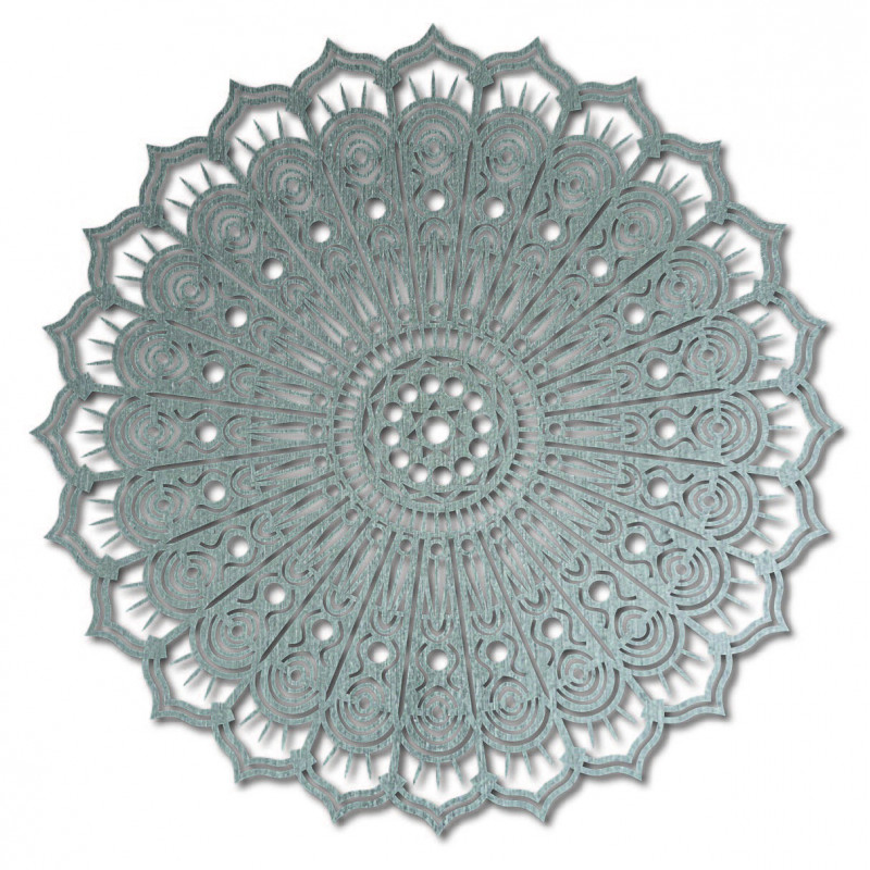 Mandala kwiat pokoju, obraz ścienny z drewna ze sklejki SILVIA