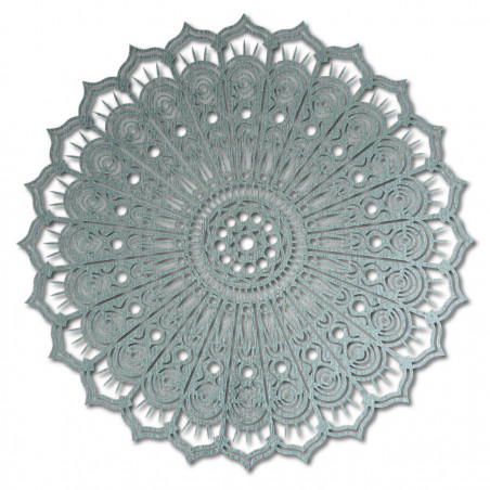 Mandala kwiat pokoju, obraz ścienny z drewna ze sklejki SILVIA Mandala kwiat pokoju, obraz ścienny z drewna ze sklejki SILVIA