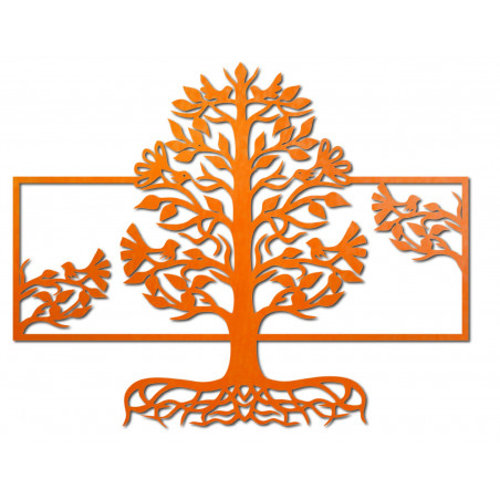 Drewniany obraz ścienny korzenie drzewa wykonany ze sklejki topoli MALFEL Drewniany obraz ścienny korzenie drzewa wykonany ze sklejki topoli MALFEL