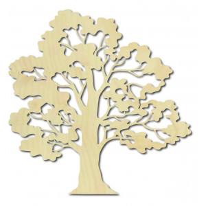 Nowoczesne malowidło ścienne drzewo bonsai drewniana sklejka topolowa ERGLIN 2