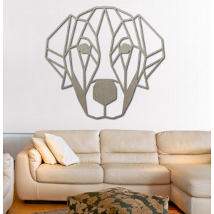 STYLESA nowoczesny obraz ścienny pies ze sklejki PR0229 HAFFF czarny