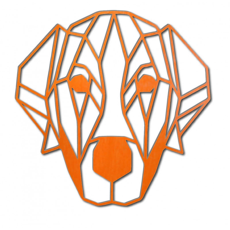 STYLESA nowoczesny obraz ścienny pies ze sklejki PR0229 HAFFF czarny