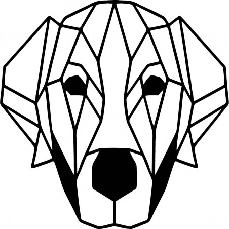 STYLESA nowoczesny obraz ścienny pies ze sklejki PR0229 HAFFF czarny STYLESA nowoczesny obraz ścienny pies ze sklejki PR0229 HAFFF czarny